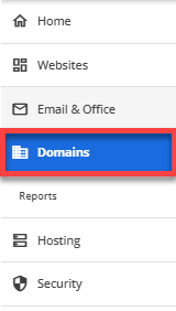 Bluehost Account Manager Domains tab